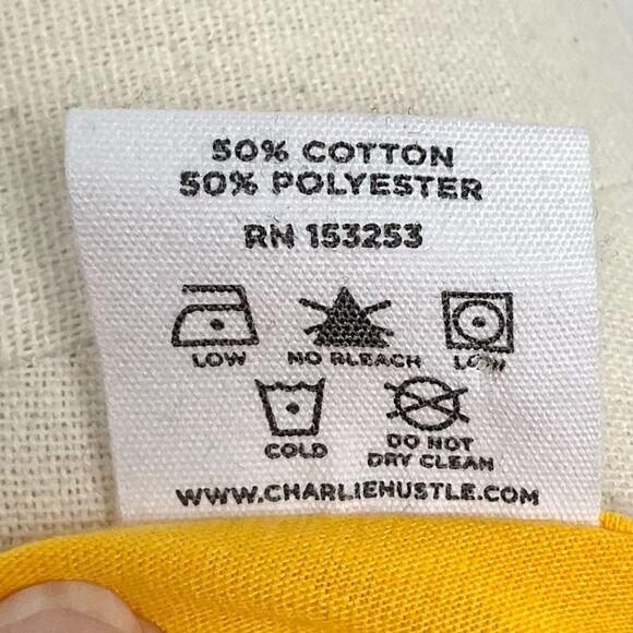 Charlie Hustle Iowa State T-Shirt Yellow Fitted Ladies Sz Small ISU Cyclones New - Picture 4 of 5